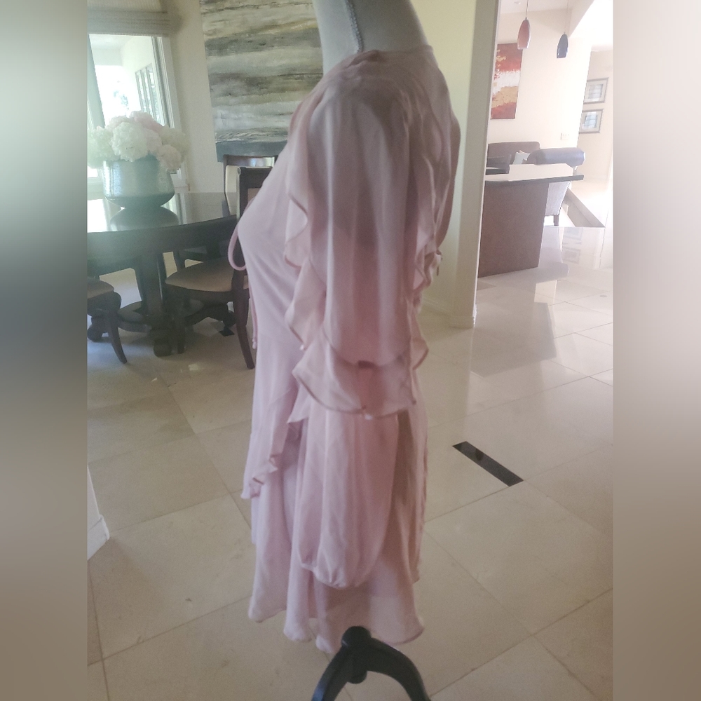 BCBGeneration Pink Ruffle Dress - Picture 2 of 4